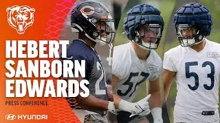 Khalil Herbert, Jack Sanborn, T.J. Edwards speak on being competitors | Chicago Bears