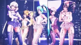 【MMD】 気まぐれメルシィ Tda式 テト ミク ハク ルカ ネル( Tda Teto Miku Haku Luka Neru )
