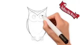 Learn How to draw Owl with BIG EYES उल्लू कैसे बनाते है