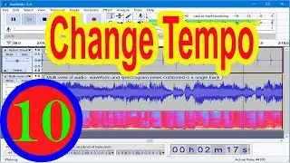 How To Audacity Tempo Level or Speed Change in Voice / How to Make Tempo Level in Audio Recording