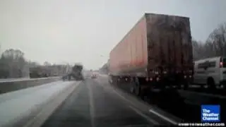 Semi Smashes Through Median