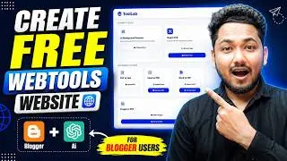 How to Create Tools Website in Blogger with AI | Ai Website Builder for Free