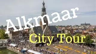 Alkmaar, The Netherlands(City Center Tour)with Summer Fair.. walking and cycling.. GoPro