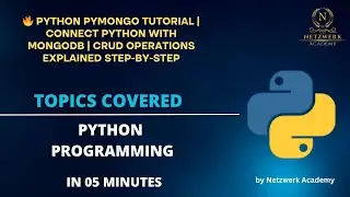 🔥 Python PyMongo Tutorial | Connect Python with MongoDB | CRUD Operations Explained Step-by-Step