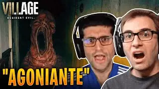 YouTubers reacting to the giant baby from Resident Evil Village.
