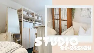 STUDIO RE-DESIGN | BUILDING NEW IKEA STORAGE & PAINTING THE ROOM | MsRosieBea