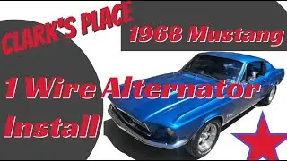 1 Wire Alternator Upgrade Install, 1968 289 Mustang