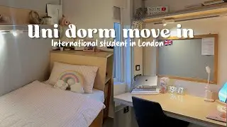 Uni dorm move-in & decoration!📦🎀🛏️