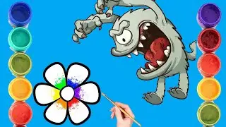 bolalar uchun gul chizish | draw a flower for children | рисуем цветок детям