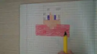 как нарисовать топовского из Minecraft по клеточкам