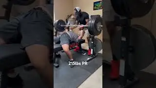 Bench press PR 215lbs 😊
