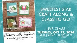 🔴 LIVE: October Craft Along - Stampin' Up! Sweetest Stars Bundle
