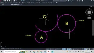 How To - Construct a Circle or Arc Tangential to Two Other Circles/Arcs Given the Radii of Each