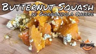 BBQ Butternut Squash with Gorgonzola Cheese | Easy Side Dish