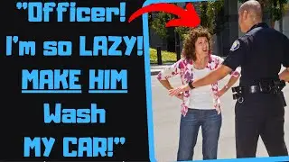 r/IDontWorkHereLady - Karen Attacks Me For Refusing to Wash Her Car! Fights Cops!
