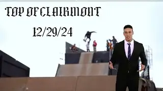 Clairmont skatepark. Filming pros.