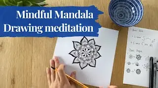 Mindful Mandala art drawing meditation to destress and enjoy creative freedom | Unwindle