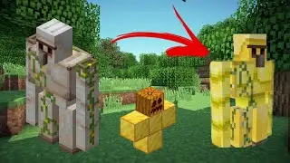 How to Make Gold golem in Official Minecraft 