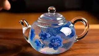 Cut Kiya Aur Nikla Jelly Teapot! 😲💙 | Viral ASMR Satisfying Slice
