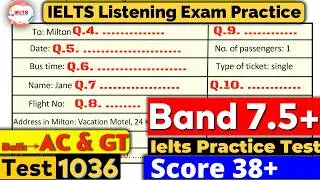IELTS Listening Practice Test 2026 with Answers | Test 1036 | ielts listening test