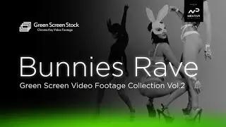 Bunnies Rave Dance – Green Screen Video Footage Collection Vol.2 #greenscreen #edm
