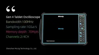 Micsig STO1004 NEW Tablet Oscilloscope, Smart as Always