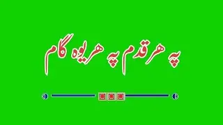 pashto green screen naat/پہ ھر قدم می وفا کڑی دا/pashto green screen status/green screen nazam
