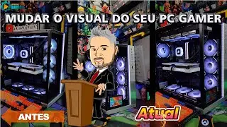 MUDAR O VISUAL DO SEU PC GAMER 👉 FANs Reversas + Tela de Monitoramento de PC 5 polegadas ...