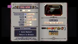 Enter the Gungeon any% paradox speedrun 12m 08s but i stood still for too long at the start