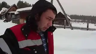 Домик в деревне 55.......снег на крыше !!!