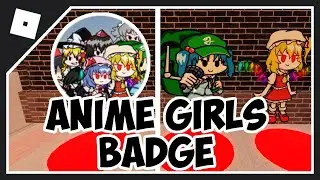 HOW TO GET ANIME GIRLS BADGE IN FNF ROLEPLAY | How to get TOUHOU MORPHS in FNF Roleplay (Roblox)