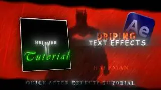 Dripping Text Effect In After Effects | The Halfman