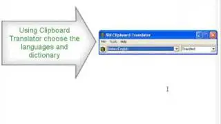 SDL Clipboard Translator translating Notepad text