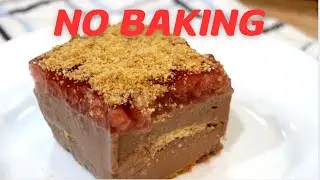 Chocolate Strawberry No Bake Cake