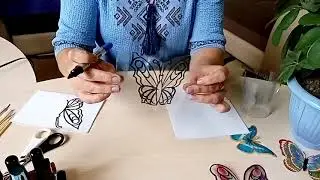 Украшение для клумбы "Бабочка"
