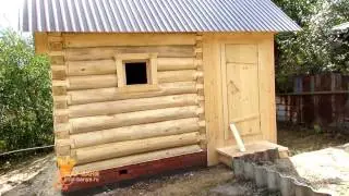 МИНИ БАНЯ 2.5 на 3 из осины + кракасный предбанник / 