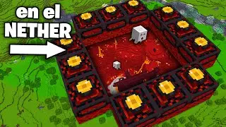 I transformed the Nether portal into Hardcore Minecraft