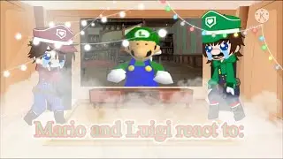 Mario and Luigi react to stupid luigis mansion [] credit to SMG4 [] {kandy_pop}