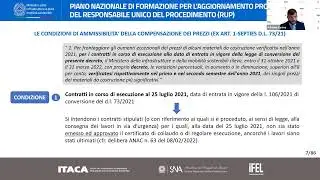 13/06/2023 - Varianti, adeguamento prezzi e compensazioni - Avv. Cavina, Arch. Giambruno