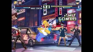 MUGEN Homer Simpson and Haruhi Suzumuya vs Hikaru Otagi