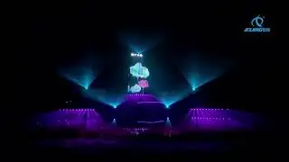 Landmark Buliding Laser Show