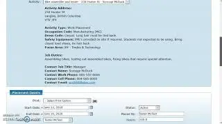 Change a placement via employer search