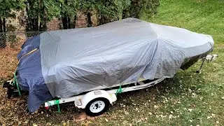 Covering Your Boat For Winter / Prevent Snow From Getting in