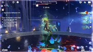 Diluc Plunge Vape (C0 Xianyun + C1R1 Furina) One Rotate Snorlax | 5.0 Spiral Abyss | Genshin Impact