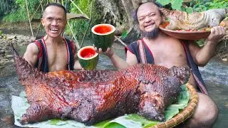 Roasting Whole Porcupine | Roasting Whole Porcupine in a Clay Oven | Dwarf Food
