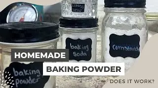 Homemade Baking Powder Test — no aluminum!