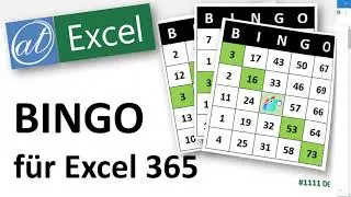 BINGO! in Excel - Excel-Tutorial # 1111