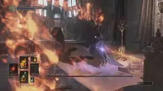 Beating Pontiff Sulyvahn with a janky ass quasi-pyromancer build
