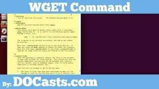 WGET Command | DOCasts | Digital Ocean Screencasts |