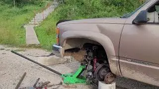 MUST WATCH: how to remove ball joint from lower control arm. chevy truck